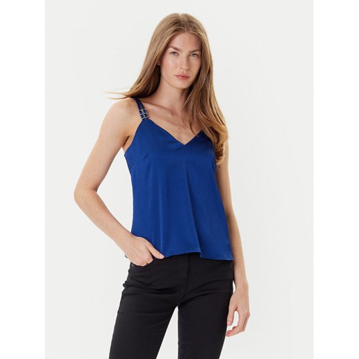 Morgan Top 242-OLAFI Niebieski Slim Fit ze sklepu MODIVO w kategorii Bluzki damskie - zdjęcie 184688549