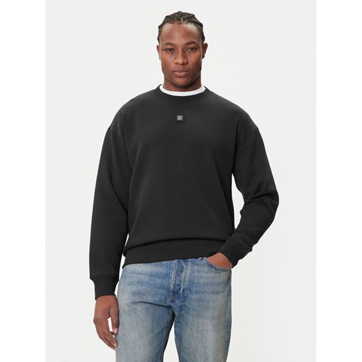 HUGO Bluza Dettil 50533689 Czarny Relaxed Fit ze sklepu MODIVO w kategorii Bluzy męskie - zdjęcie 184688597