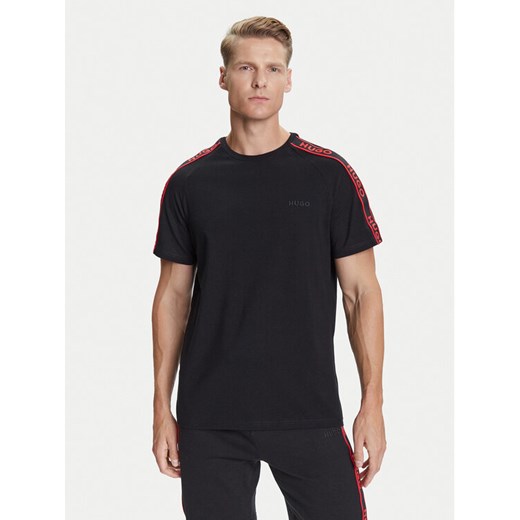 HUGO T-Shirt Liam 50540912 Czarny Regular Fit ze sklepu MODIVO w kategorii T-shirty męskie - zdjęcie 184688609