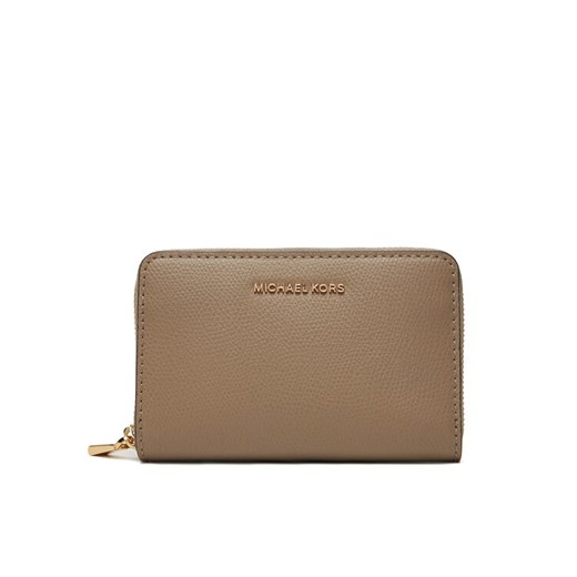 MICHAEL Michael Kors Mały Portfel Damski Jet Set Small Leather 32F4GJ6D0L Beżowy ze sklepu MODIVO w kategorii Portfele damskie - zdjęcie 184688618