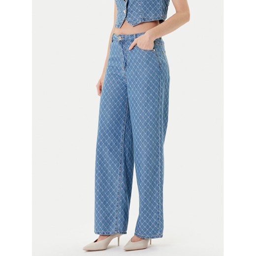 Morgan Jeansy 252-PSTEL Niebieski Wide Leg ze sklepu MODIVO w kategorii Jeansy damskie - zdjęcie 184688629