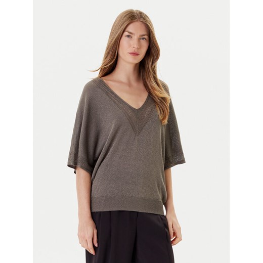 Morgan Bluzka 241-MCHRIS Khaki Relaxed Fit ze sklepu MODIVO w kategorii Bluzki damskie - zdjęcie 184688639
