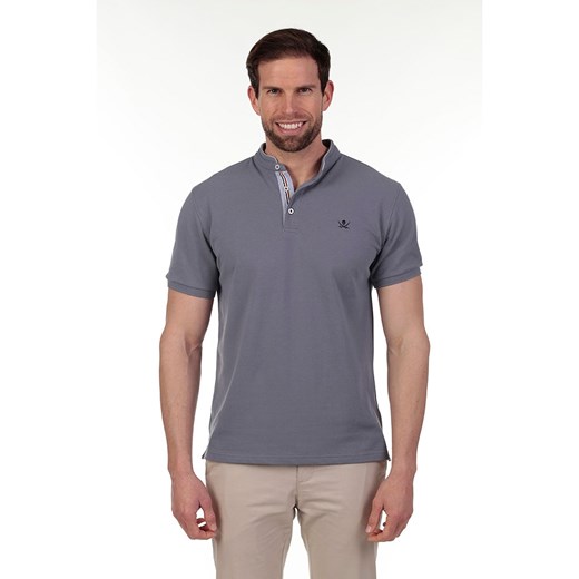 The Time of Bocha Koszulka polo w kolorze szarym ze sklepu Limango Polska w kategorii T-shirty męskie - zdjęcie 184690937