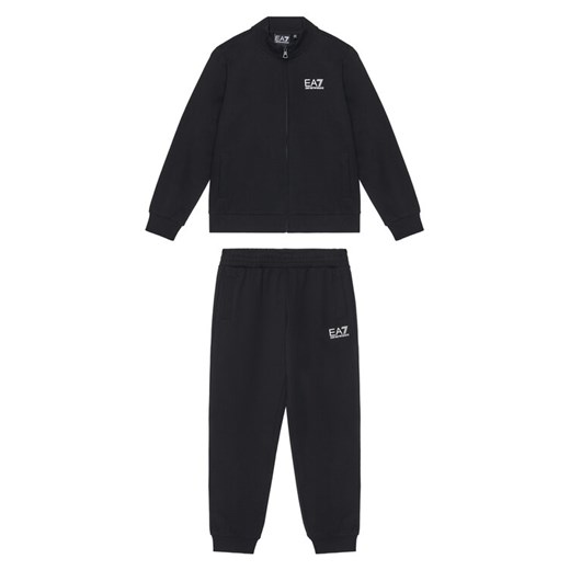 EA7 Emporio Armani Dres 7B000030 AF10380 UC001 Czarny Regular Fit ze sklepu MODIVO w kategorii Dresy chłopięce - zdjęcie 184691006