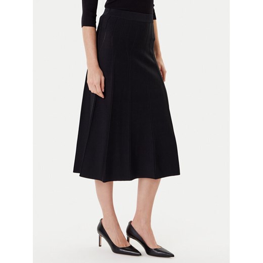 TWINSET Spódnica midi 252TP3641 Czarny Regular Fit ze sklepu MODIVO w kategorii Spódnice - zdjęcie 184691059