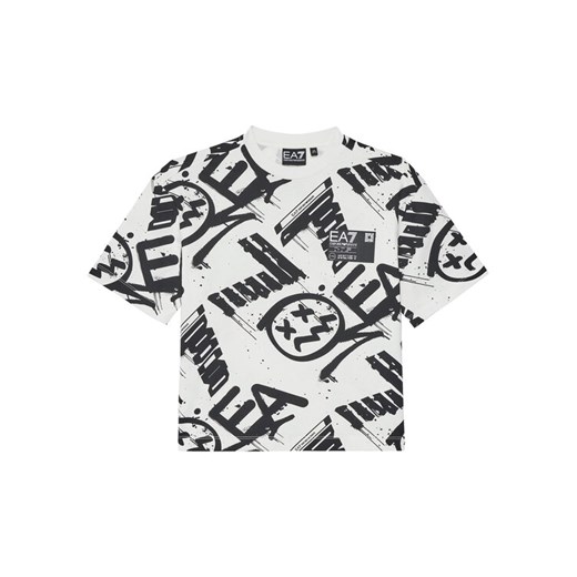 EA7 Emporio Armani T-Shirt 7B000059 AF12874 F0035 Écru Relaxed Fit ze sklepu MODIVO w kategorii T-shirty chłopięce - zdjęcie 184691099