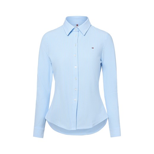 Tommy Hilfiger Damska koszulka polo Kobiety Bawełna jasnoniebieski w paski ze sklepu vangraaf w kategorii Bluzki damskie - zdjęcie 184691655