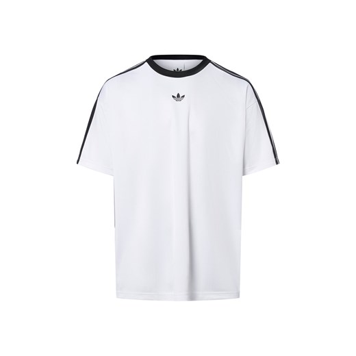 adidas Originals T-shirt - żakardowy dżersej Mężczyźni biały jednolity ze sklepu vangraaf w kategorii T-shirty męskie - zdjęcie 184691686