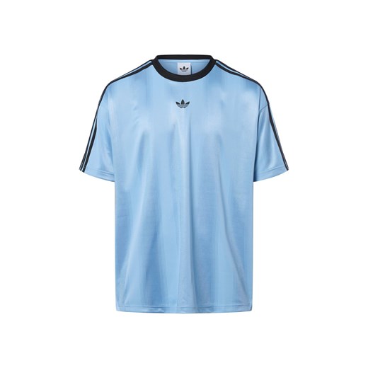 adidas Originals T-shirt - żakardowy dżersej Mężczyźni jasnoniebieski jednolity ze sklepu vangraaf w kategorii T-shirty męskie - zdjęcie 184691687