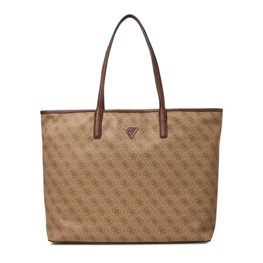 GUESS Sprzedawca damski - Victtoria Kobiety Sztuczne włókno taupe wzorzysty ze sklepu vangraaf w kategorii Torby Shopper bag - zdjęcie 184691729