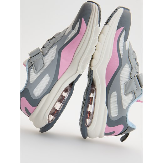 Reserved - Sneakersy z zapięciem na rzep - jasnoszary Reserved 35 Reserved