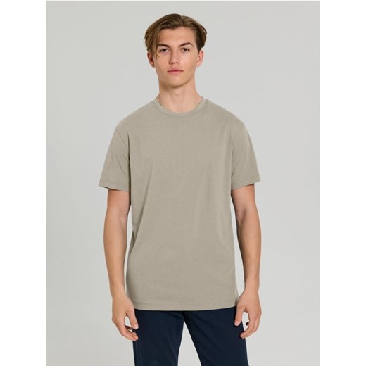 Sinsay - Koszulka basic - beżowy ze sklepu Sinsay w kategorii T-shirty męskie - zdjęcie 184692115