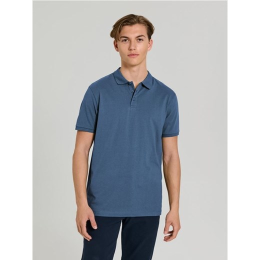 Sinsay - Koszulka polo - niebieski ze sklepu Sinsay w kategorii T-shirty męskie - zdjęcie 184692118