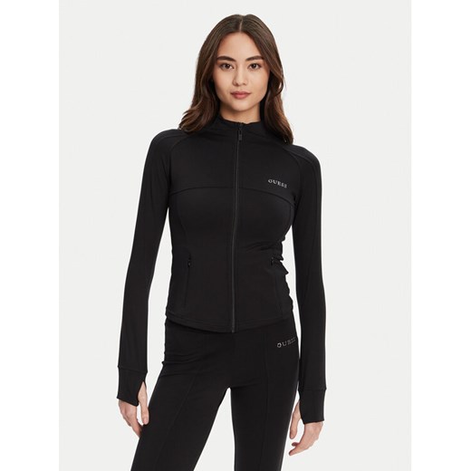 Guess Bluza V5RP17 KCD02 Czarny Regular Fit ze sklepu MODIVO w kategorii Bluzy damskie - zdjęcie 184692155