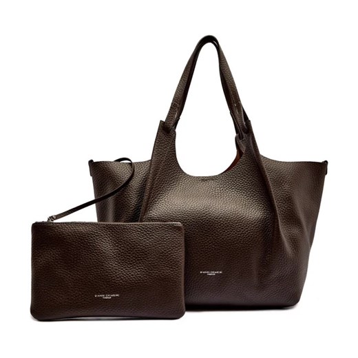 GIANNI CHIARINI Skórzana shopperka + saszetka ze sklepu Gomez Fashion Store w kategorii Torby Shopper bag - zdjęcie 184692298