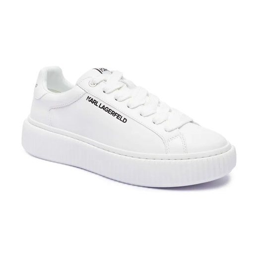 Karl Lagerfeld Skórzane sneakersy KAPRIKA ze sklepu Gomez Fashion Store w kategorii Buty sportowe męskie - zdjęcie 184692337