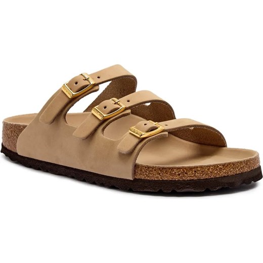Birkenstock Skórzane klapki Florida LENB ze sklepu Gomez Fashion Store w kategorii Klapki damskie - zdjęcie 184692357