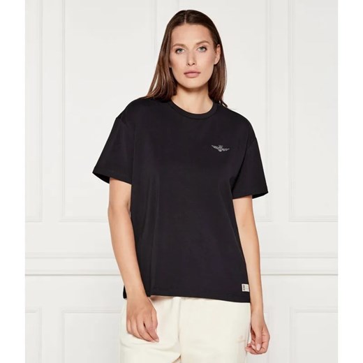 Aeronautica Militare T-shirt | Regular Fit ze sklepu Gomez Fashion Store w kategorii Bluzki damskie - zdjęcie 184692406