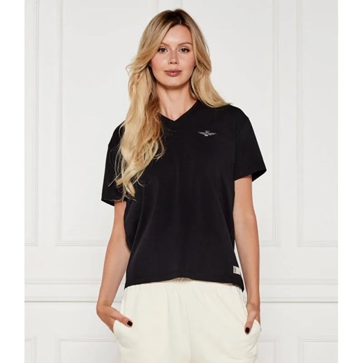 Aeronautica Militare T-shirt | Regular Fit ze sklepu Gomez Fashion Store w kategorii Bluzki damskie - zdjęcie 184692407