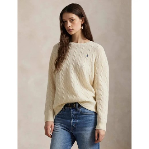 POLO RALPH LAUREN Wełniany sweter | Loose fit | z dodatkiem kaszmiru ze sklepu Gomez Fashion Store w kategorii Swetry damskie - zdjęcie 184692439