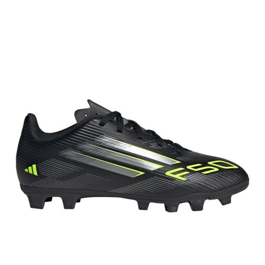 Buty piłkarskie adidas F50 Club FG/MG Jr JI0028 czarne ze sklepu ButyModne.pl w kategorii Buty sportowe dziecięce - zdjęcie 184693875
