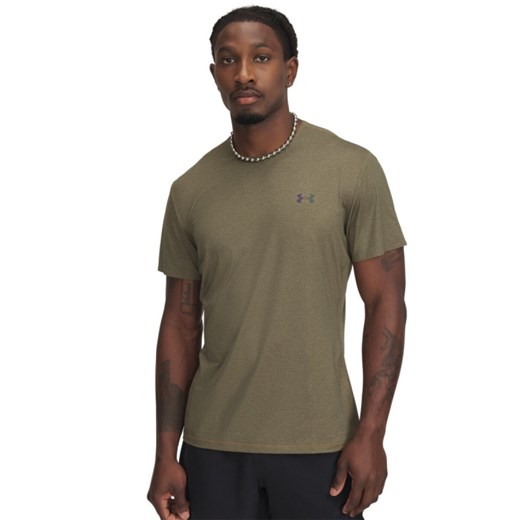 Męska koszulka treningowa Under Armour Vanish Elite Vent Prtd SS - oliwkowa/khaki ze sklepu Sportstylestory.com w kategorii T-shirty męskie - zdjęcie 184694956