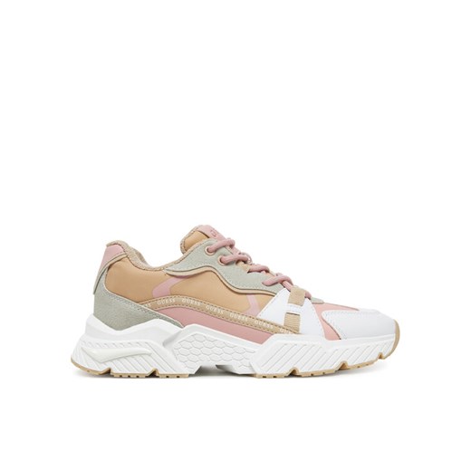 Guess Sneakersy FLJCAR ELE12 Beżowy ze sklepu MODIVO w kategorii Buty sportowe damskie - zdjęcie 184695577