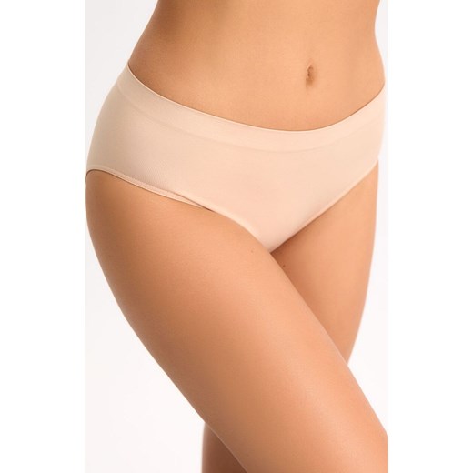Gaia figi damskie bezszwowe bikini beżowe Mirela 008, Kolor beżowy, Rozmiar 2XL, Gaia ze sklepu Intymna w kategorii Majtki damskie - zdjęcie 184695919