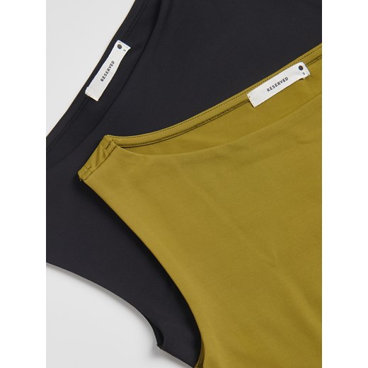 Reserved - Dopasowany top - czarny Reserved M Reserved