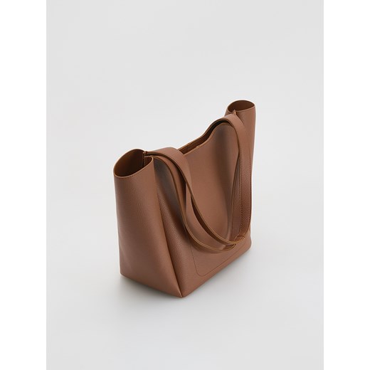 Reserved - Torebka shopper - brązowy Reserved ONE SIZE Reserved