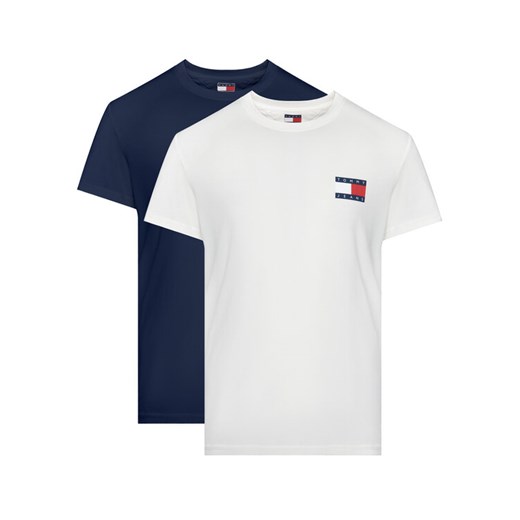 Tommy Jeans Komplet 2 t-shirtów Ess Flag DM0DM22143 Kolorowy Slim Fit ze sklepu MODIVO w kategorii T-shirty męskie - zdjęcie 184697089