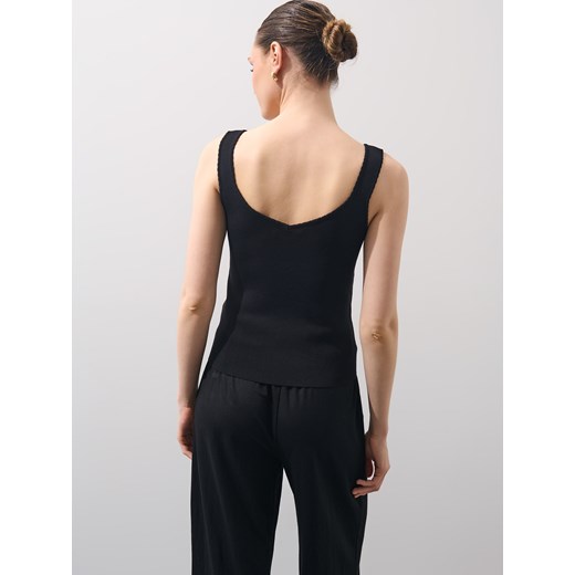 Mohito - Czarny top na ramiączkach - czarny Mohito M Mohito