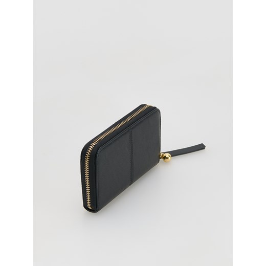 Reserved - Portfel na zamek - czarny Reserved ONE SIZE Reserved