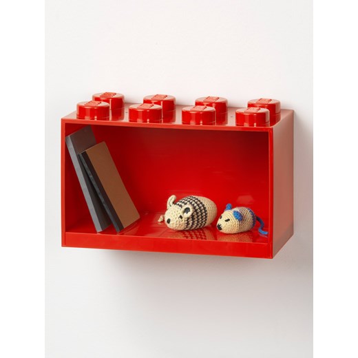 LEGO Regał ścienny &quot;8 Knobs&quot; w kolorze czerwonym - 31,8 x 21,3 x 16 cm ze sklepu Limango Polska w kategorii Meble dziecięce - zdjęcie 184697619