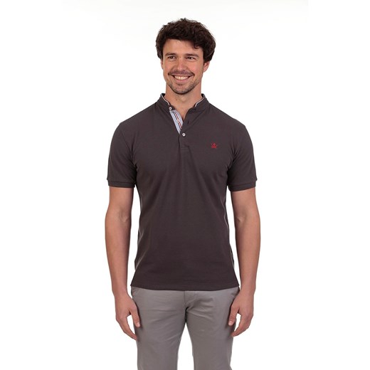 The Time of Bocha Koszulka polo w kolorze ciemnobrązowym ze sklepu Limango Polska w kategorii T-shirty męskie - zdjęcie 184697698