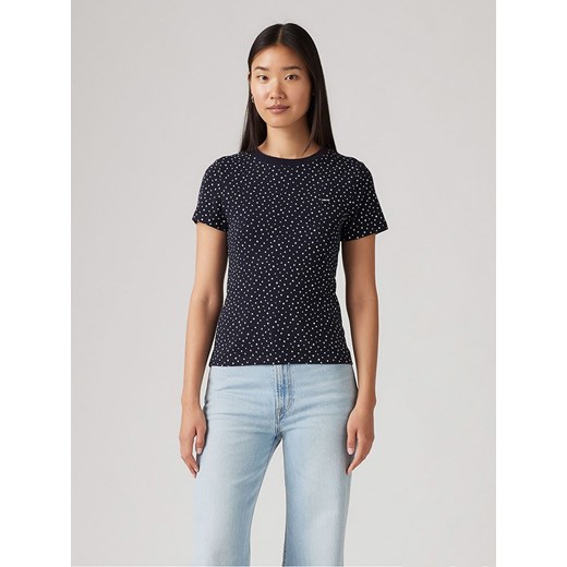 Levi&apos;s Koszulka w kolorze granatowo-białym ze sklepu Limango Polska w kategorii Bluzki damskie - zdjęcie 184697887