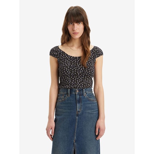 Levi&apos;s Koszulka w kolorze czarnym ze sklepu Limango Polska w kategorii Bluzki damskie - zdjęcie 184697926