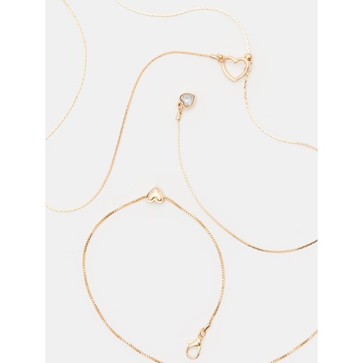 Mohito - Zestaw naszyjników - złoty Mohito ONE SIZE Mohito
