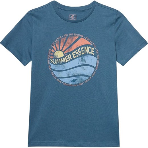 Koszulka chłopięca 4FJWSS24TTSHM1135 4F ze sklepu SPORT-SHOP.pl w kategorii T-shirty chłopięce - zdjęcie 184698747