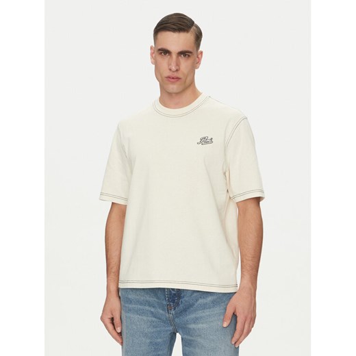 AMI PARIS T-Shirt HTS029.JE0118 Beżowy Regular Fit ze sklepu MODIVO w kategorii T-shirty męskie - zdjęcie 184698966