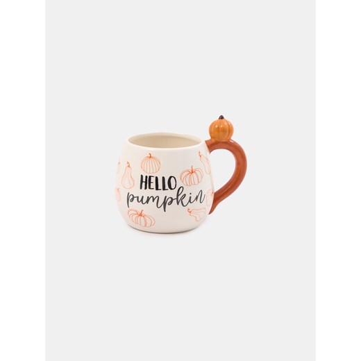 Sinsay - Ceramiczny kubek z uchem z motywem jesiennym - wielobarwny Sinsay One Size Sinsay