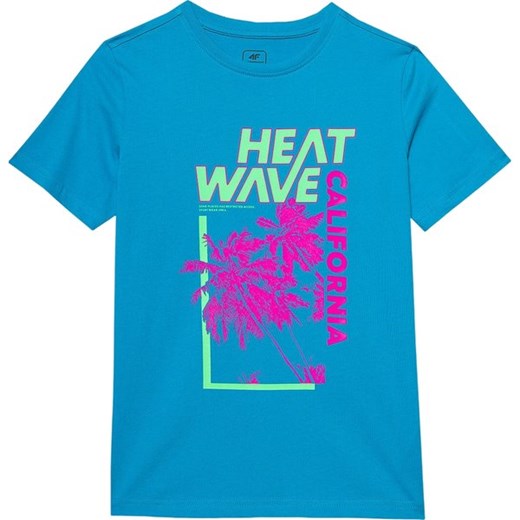 Koszulka chłopięca 4FJWSS24TTSHM1137 4F ze sklepu SPORT-SHOP.pl w kategorii T-shirty chłopięce - zdjęcie 184701006