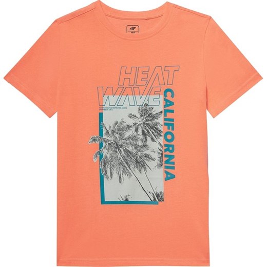 Koszulka chłopięca 4FJWSS24TTSHM1137 4F ze sklepu SPORT-SHOP.pl w kategorii T-shirty chłopięce - zdjęcie 184701018