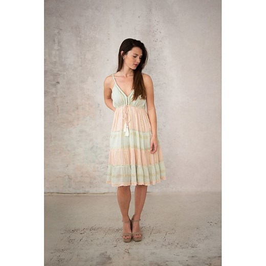 Lula Natura Sukienka w kolorze zielono-pomarańczowym ze sklepu Limango Polska w kategorii Sukienki - zdjęcie 184701366