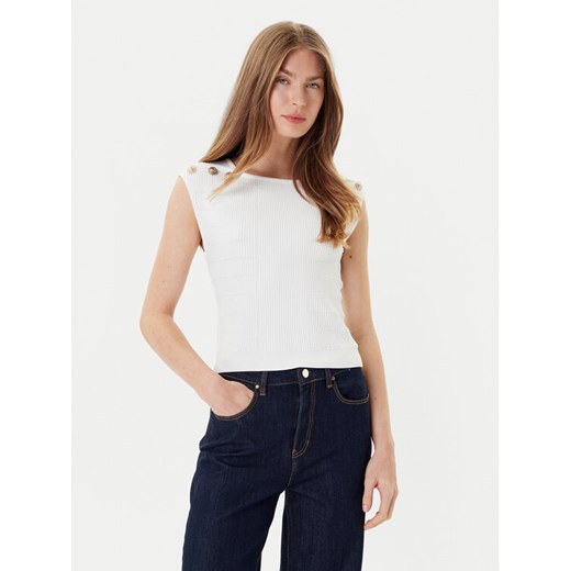 Guess Bluzka W5YR12 Z0130 Biały Regular Fit ze sklepu MODIVO w kategorii Bluzki damskie - zdjęcie 184701588