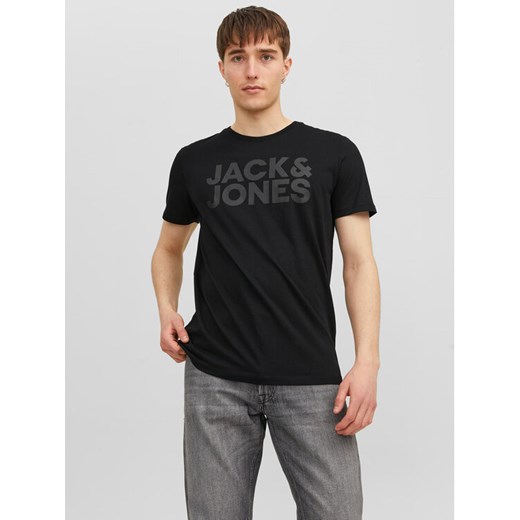 Jack&Jones T-Shirt Corp 12151955 Czarny Standard Fit ze sklepu MODIVO w kategorii T-shirty męskie - zdjęcie 184701625
