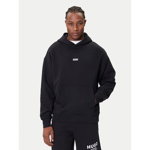 HUGO Bluza Nazardo 50510724 Czarny Loose Fit ze sklepu MODIVO w kategorii Bluzy męskie - zdjęcie 184701638