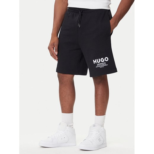 HUGO Szorty sportowe Nomario 50510728 Czarny Loose Fit ze sklepu MODIVO w kategorii Spodenki męskie - zdjęcie 184701658