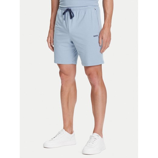 BOSS Szorty sportowe Mix&Match 50515314 Błękitny Regular Fit ze sklepu MODIVO w kategorii Spodenki męskie - zdjęcie 184701677