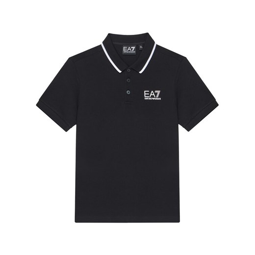 EA7 Emporio Armani Polo 7B000023 AF12901 UC001 Czarny Regular Fit ze sklepu MODIVO w kategorii T-shirty chłopięce - zdjęcie 184701718